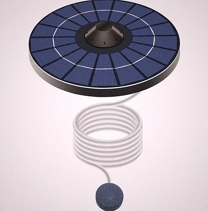 Solar Floating Pond Aerator 2.5W Solar Powered Air Pump Battery with Air